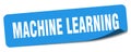 machine learning sticker. machine learning label Royalty Free Stock Photo