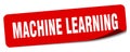 machine learning sticker. machine learning label Royalty Free Stock Photo