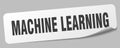 machine learning sticker. machine learning label Royalty Free Stock Photo