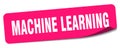 machine learning sticker. machine learning label Royalty Free Stock Photo