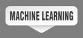 machine learning sticker. machine learning sign isolated on gray background Royalty Free Stock Photo