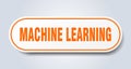 machine learning sticker. Royalty Free Stock Photo