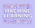 Machine learning word concepts banner Royalty Free Stock Photo