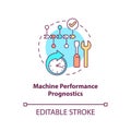 Machine performance prognostics concept icon Royalty Free Stock Photo