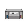 machine photo printer cartoon vector illustration Royalty Free Stock Photo