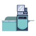 Machine point icon cartoon vector. Banking device