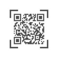 Machine-readable qr code Royalty Free Stock Photo