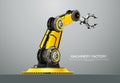 Machine robotic robot arm hand factory