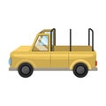 Machine for safari.African safari single icon in cartoon style vector symbol stock illustration web.