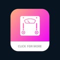 Machine, Scale, Weighing, Weight Mobile App Icon Design