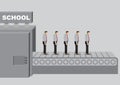 Machine Titled School Produces Homogeneous Product