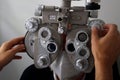 Machine to detect problems in the eyes