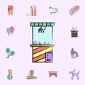 machine with toys colored icon. circus icons universal set for web and mobile Royalty Free Stock Photo