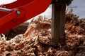 Machine for uprooting stumps Royalty Free Stock Photo
