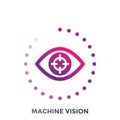 Machine vision vector icon