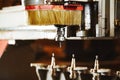 Machine working cnc, woodworking tool, computer numerical control. Royalty Free Stock Photo