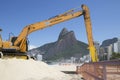 Machine working in Ipanema Beach Rio de Janeriro