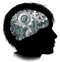 Machine Workings Gears Cogs Brain Child Concept