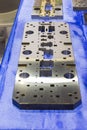 Machined steel plate for manufacturing tooling