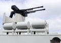 Machinegun on military boat
