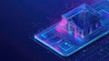 machinelearning ai analysis of real estate application interface Royalty Free Stock Photo