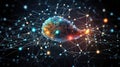 machinelearning big data brain Royalty Free Stock Photo