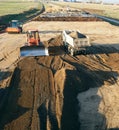 Machinery on construction site Royalty Free Stock Photo