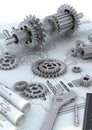 Machinery Engineering Concepts Royalty Free Stock Photo