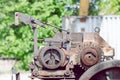 Machinery Gears In Abandoned Railway Station