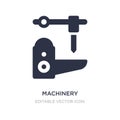 machinery icon on white background. Simple element illustration from Industry concept Royalty Free Stock Photo