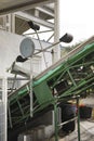 Machinery for olive processing in an olive oil mill Royalty Free Stock Photo