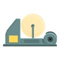 Machinery paper production icon, cartoon style Royalty Free Stock Photo