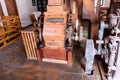 Machines in old watermill in Chechlo Poland Royalty Free Stock Photo