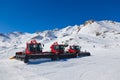 Machines for skiing slope preparations at Bad Hofgastein - Austria