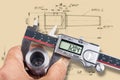 Hand and digital measuring tool