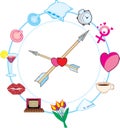 Macho clock Royalty Free Stock Photo