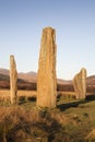 Machrie Moor Stone Circle on Arran in Scotland. Royalty Free Stock Photo