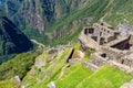 Machu Picchu Agriculture Terraces and Houses, Peru Royalty Free Stock Photo