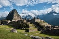 Machu Picchu in the Andes. Mountain landscape in Peru Royalty Free Stock Photo