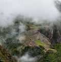 Machu Picchu beautiful panorama overview Royalty Free Stock Photo
