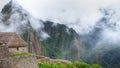 Machu Picchu panorama view to ruins and mountains Royalty Free Stock Photo