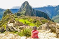 MACHU PICCHU, CUSCO REGION, PERU- JUNE 4, 2013: Panoramic view of the 15th-century Inca citadel Machu Picchu Royalty Free Stock Photo