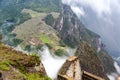 Machu Picchu and Fog Royalty Free Stock Photo