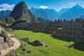 Machu Picchu and Huayna Picchu Royalty Free Stock Photo