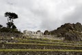 Machu Picchu Inca Ruins Three Windows And Walls