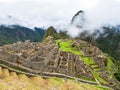 Machu Picchu inca ruins town near Cuzco or Cusco Peru
