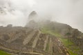 Machu Picchu  is  the lost city of the Incas located in the Cusco Region of southern Peru Royalty Free Stock Photo