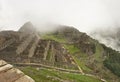 Machu Picchu  is  the lost city of the Incas located in the Cusco Region of southern Peru Royalty Free Stock Photo