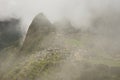 Machu Picchu  is  the lost city of the Incas located in the Cusco Region of southern Peru Royalty Free Stock Photo