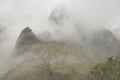 Machu Picchu  is  the lost city of the Incas located in the Cusco Region of southern Peru Royalty Free Stock Photo